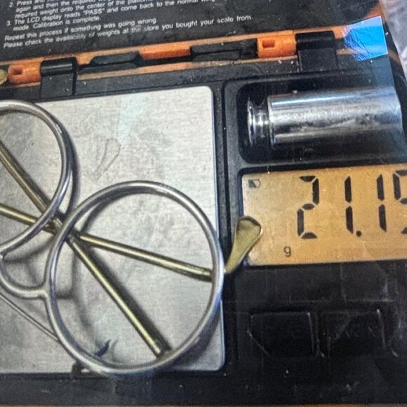 Taxco Mexico Sterling Silver Vintage Eyeglasses Brooch Pin Modernist - Picture 11 of 12